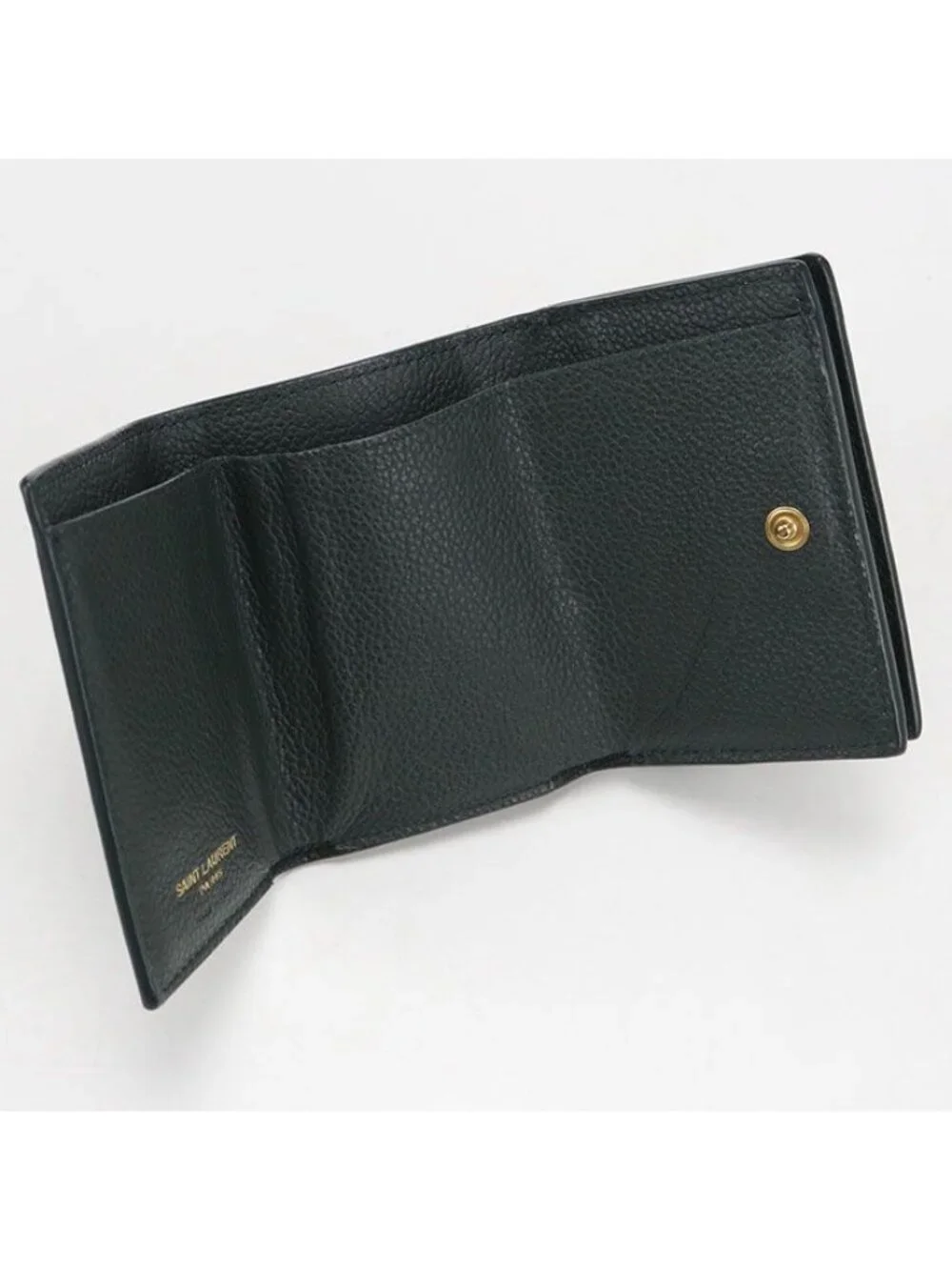 Saint Laurent Tiny Wallet Origami Trifold Leather - Picture 3 of 9